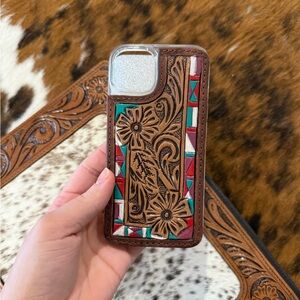 Handcrafted Leather iPhone 15 Case